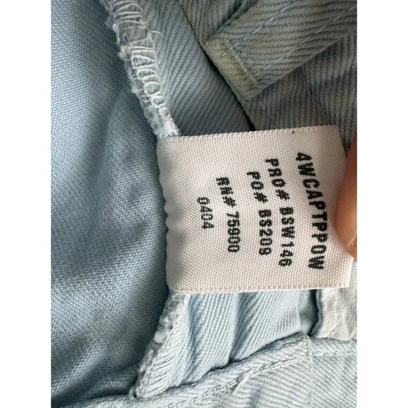 Big Star Womens Light Wash Denim Capri Jeans Size 25R 100% Cotton Made In USA NW - Picture 9 of 16